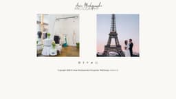Preview of the photographer's website