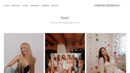 Preview of the photographer's website