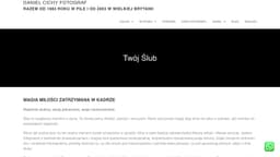 Preview of the photographer's website
