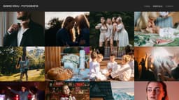 Preview of the photographer's website