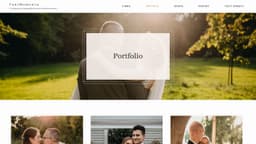 Preview of the photographer's website