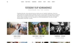 Preview of the photographer's website