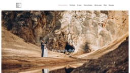 Preview of the photographer's website