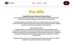 Podgląd strony internetowej fotografa