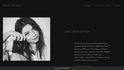 Preview of the photographer's website