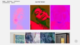 Preview of the photographer's website
