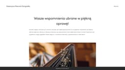 Podgląd strony internetowej fotografa
