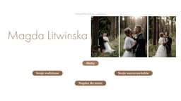 Preview of the photographer's website