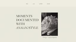 Preview of the photographer's website