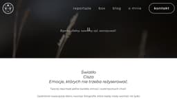 Preview of the photographer's website