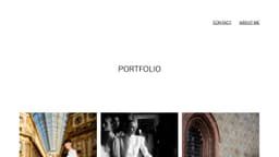 Preview of the photographer's website