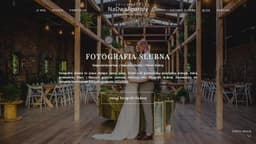 Podgląd strony internetowej fotografa
