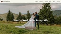 Preview of the photographer's website