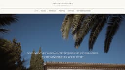 Preview of the photographer's website