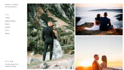 Preview of the photographer's website
