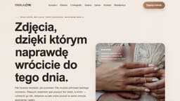 Podgląd strony internetowej fotografa