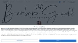 Preview of the photographer's website