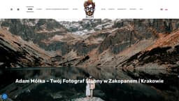 Podgląd strony internetowej fotografa