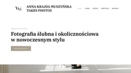 Podgląd strony internetowej fotografa