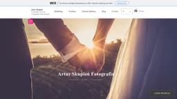 Preview of the photographer's website
