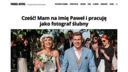 Podgląd strony internetowej fotografa