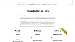 Preview of the photographer's website