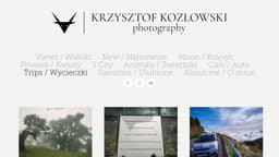 Preview of the photographer's website