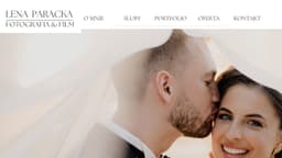 Preview of the photographer's website