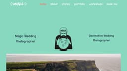 Preview of the photographer's website