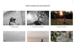Preview of the photographer's website