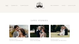 Preview of the photographer's website