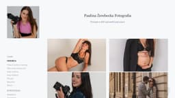 Podgląd strony internetowej fotografa