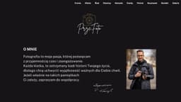 Podgląd strony internetowej fotografa