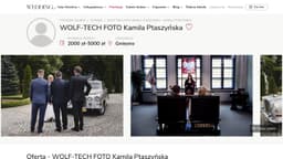 Preview of the photographer's website
