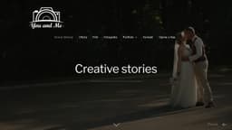 Preview of the photographer's website