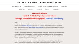 Podgląd strony internetowej fotografa