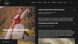 Preview of the photographer's website
