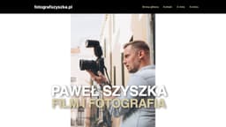 Preview of the photographer's website