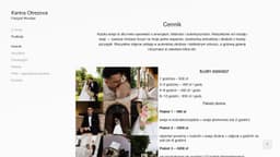 Preview of the photographer's website
