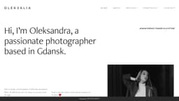 Podgląd strony internetowej fotografa