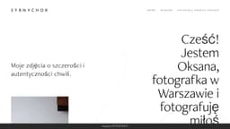Podgląd strony internetowej fotografa